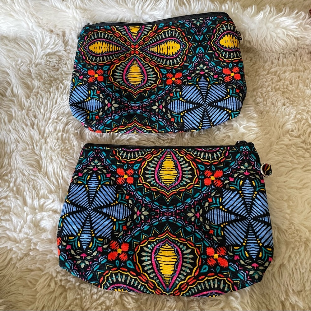 Cute medallion cosmetic pouches
